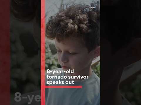 8-year-old tornado survivor speaks out #shorts