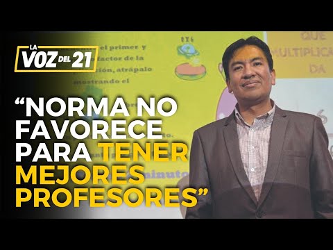Juan Cadillo exministro de Educación: Norma NO FAVORECE para tener MEJORES PROFESORES EN LAS AULAS