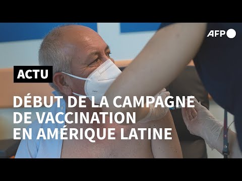 Lancement de la campagne de vaccination contre le Covid-19 en Amérique latine | AFP