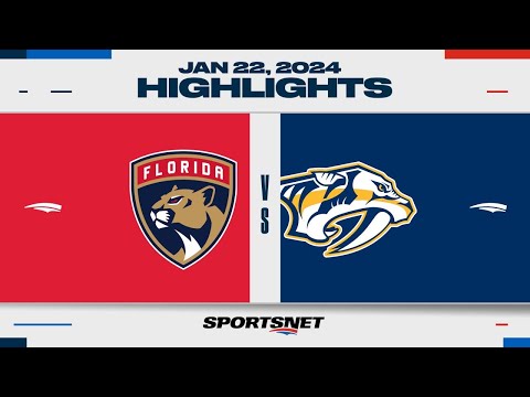 NHL Highlights | Panthers vs. Predators - January 22, 2024