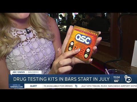 California bars  required to provide drug detection kits starting Monday