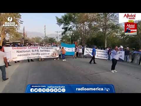 Pobladores de 70 colonias protestan en San Pedro Sula / Radio América