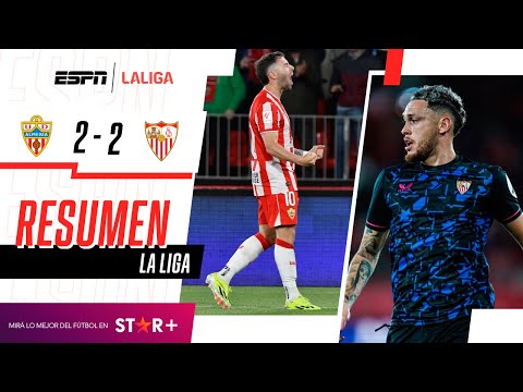 ¡LUCAS OCAMPOS ANOTÓ EN EL EMPATE AGÓNICO DE LOS INDÁLICOS! | Almería 2-2 Sevilla | RESUMEN