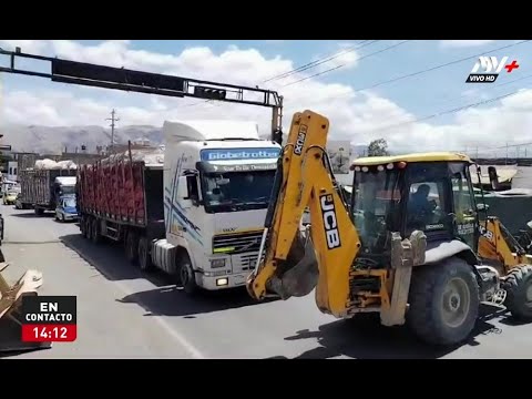Ica: Vehículos de carga pesada bloquean la Panamericana Sur