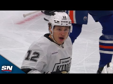 Kings Forecheck Leads To Oilers Turnover, Trevor Moore Goal