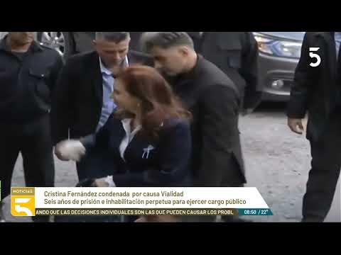 Argentina: Tribunal condenó a la vicepresidenta Cristina Fernández a 6 años de prisión