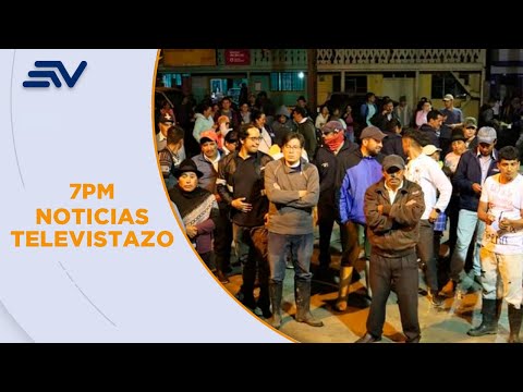 Nuevos disturbios en protesta antiminera a 100 metros de Palo Quemado, Cotopaxi | Televistazo