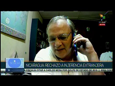 William Grisby reitera la defensa de la soberanía de Nicaragua en   entrevista con Telesur