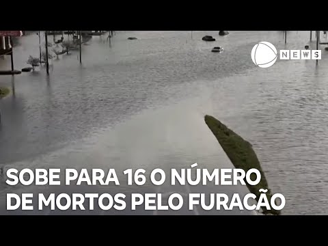 Sobe para 16 o número de mortos pelo furacão Milton