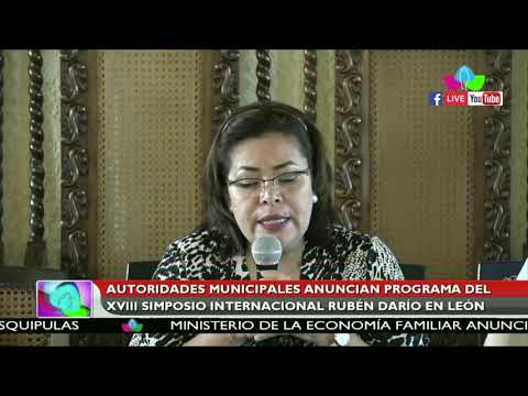 Autoridades municipales anuncian programa del XVIII Simposio Internacional Rubén Darío en León