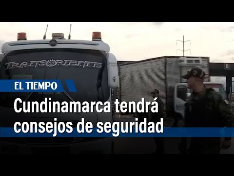 Cundinamarca tendrá consejos de seguridad provinciales | El Tiempo