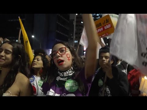 Brazilian women protest against bill restricting abortion rights