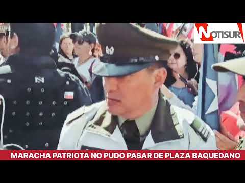 Agentes de Diálogo no dejaron pasar a la Marcha Patriota por Plaza Baquedano