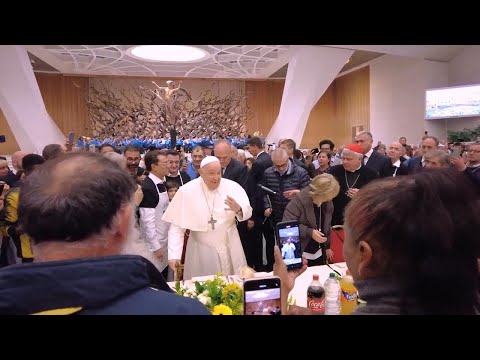 Transgender community members join Pope at lunch for poor