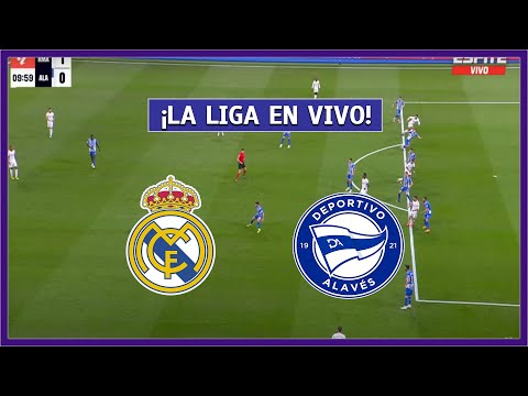 REAL MADRID vs ALAVES EN VIVO  LA LIGA - JUEGA KYLIAN MBAPPE | LA SECTA DEPORTIVA