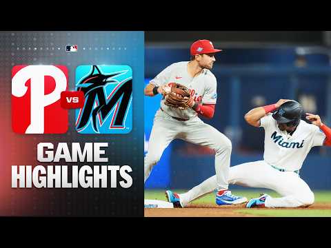 필라델피아 필리스 vs 마이애미 말린스 경기 하이라이트 (5/4/26) | MLB 하이라이트