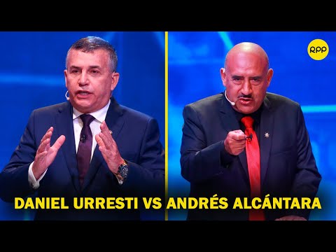 Debate presidencial del JNE: Daniel Urresti y Andrés Alcántara debaten sobre la corrupción