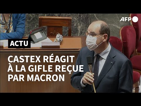 Macron giflé: à l'Assemblée, Castex en appelle à un sursaut républicain | AFP Extrait