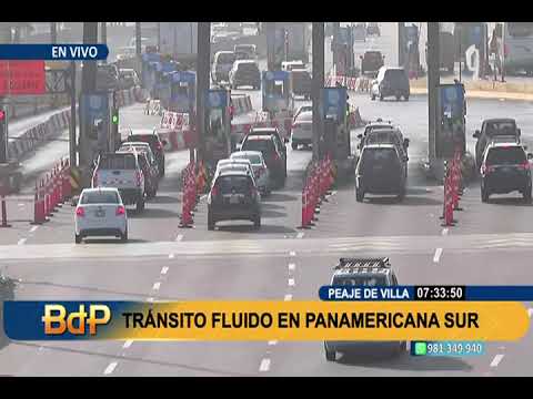 ¡Atención, conductores! Tránsito en la Panamericana Sur luce fluido y despejado