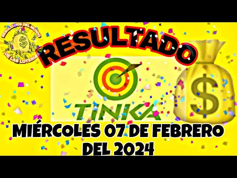 RESULTADO TINKA DEL MIÉRCOLES 07 DE FEBRERO DEL 2024 /LOTERÍA DE PERÚ/