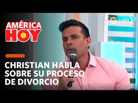 América Hoy: Christian Domínguez se pronunció sobre su divorcio (HOY)