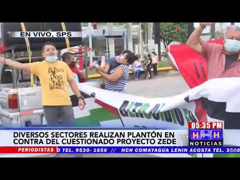 Hondureños protestan contra las Zedes en Honduras