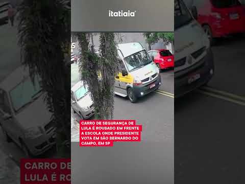 CARRO DE SEGURANÇA DE LULA É ROUBADO EM FRENTE A ESCOLA ONDE PRESIDENTE VOTA EM SP