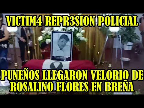 ASI FUE VELORIO DE ROSALINO FLORES EN BREÑA DE LA CAPITAL PERUANA..