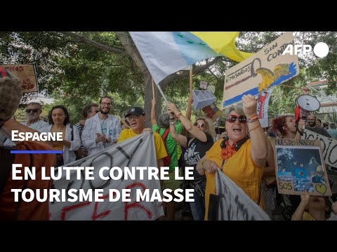 Des habitants des Canaries manifestent contre le tourisme de masse | AFP