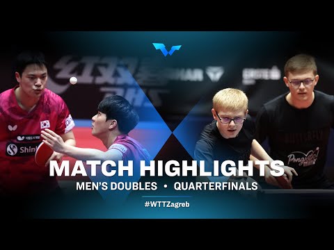 Table Tennis 🥍 An Jaehyun/Cho Seungmin vs Felix Lebrun/Alexis Lebrun | MD | WTT Contender Zagreb 2022 | (QF)