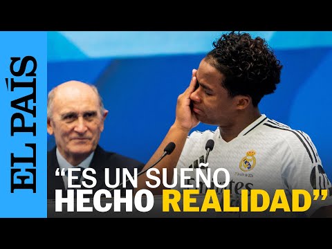 FÚTBOL | Endrik se emociona durante su presentación como jugador del Real Madrid | EL PAÍS