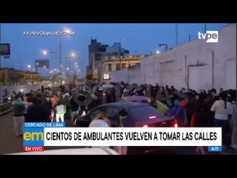 Cercado de Lima: ambulantes vuelven a tomar las calles