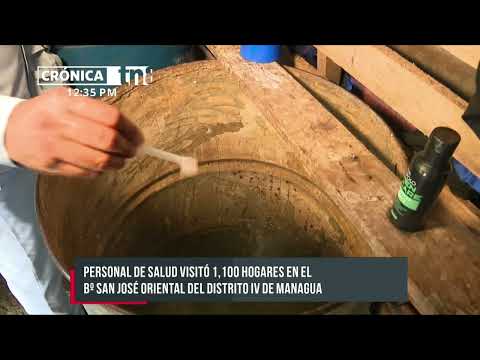 Eliminan criaderos de mosquito en el barrio San José Oriental de Managua - Nicaragua