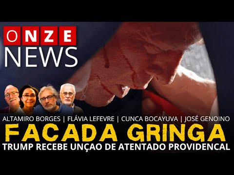 Onze News | Facada gringa: Trump recebe unçao de atentado providencial