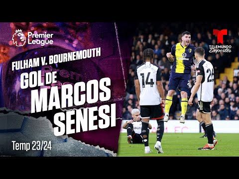 Goal Marcos Senesi - Fulham v. Bournemouth 23-24 | Premier League | Telemundo Deportes