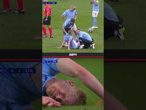 Las LESIONES de Kevin DE BRUYNE en las FINALES de la CHAMPIONS LEAGUE | #Shorts