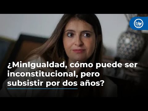 Paloma Valencia sobre MinIgualdad: ¿Cómo puede ser inconstitucional, pero subsistir por dos años?
