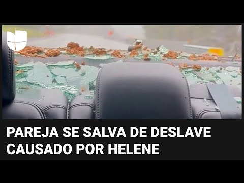 “Había grandes piedras rodando hacia nosotros”: pareja explica cómo se salvó de un deslave