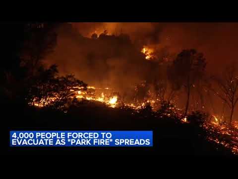 4,000 people forced to evacuate as California's 'Park Fire' spreads