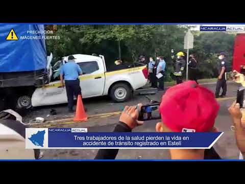 Tres trabajadores de la salud pierden la vida en accidente de tránsito registrado en Estelí
