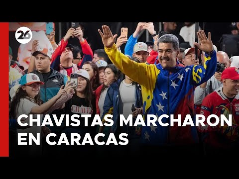 VENEZUELA | Chavistas marcharon en Caracas para celebrar la gran victoria de Maduro