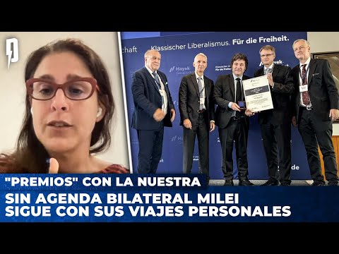 PREMIOS CON LA NUESTRA: sin agenda bilateral MILEI sigue con sus viajes personales