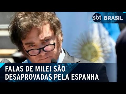 Espanha ameaça romper relações com a Argentina após falas de Milei | SBT Brasil (20/05/24)