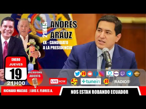 Andrés Arauz exclusivo en entrevista con Hechos Ecuador