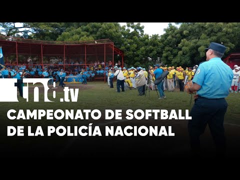 Policía Nacional inaugura Campeonato Nacional de Sóftbol en Managua - Nicaragua