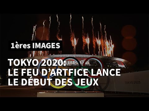 Tokyo-2020 : feu d'artifices pendant la cérémonie d'ouverture | AFP Images