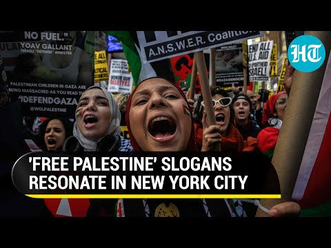 'End Israeli Occupation': New York Times Square Rocked By Huge Pro-Palestine Protest | Watch