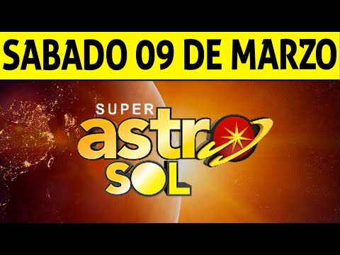 Resultado de ASTRO SOL del Sábado 9 de Marzo de 2024  SUPER ASTRO