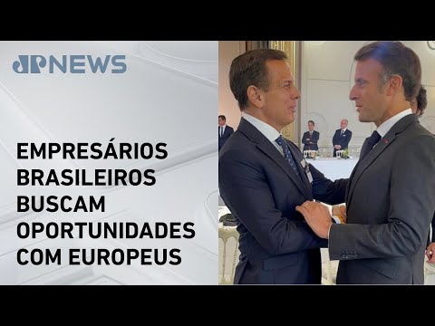 Doria se reúne com Macron para ampliar negócios entre Brasil e França