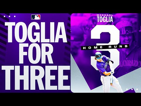 Three homer game! Michael Toglia CRUSHES three dingers for the Rockies!